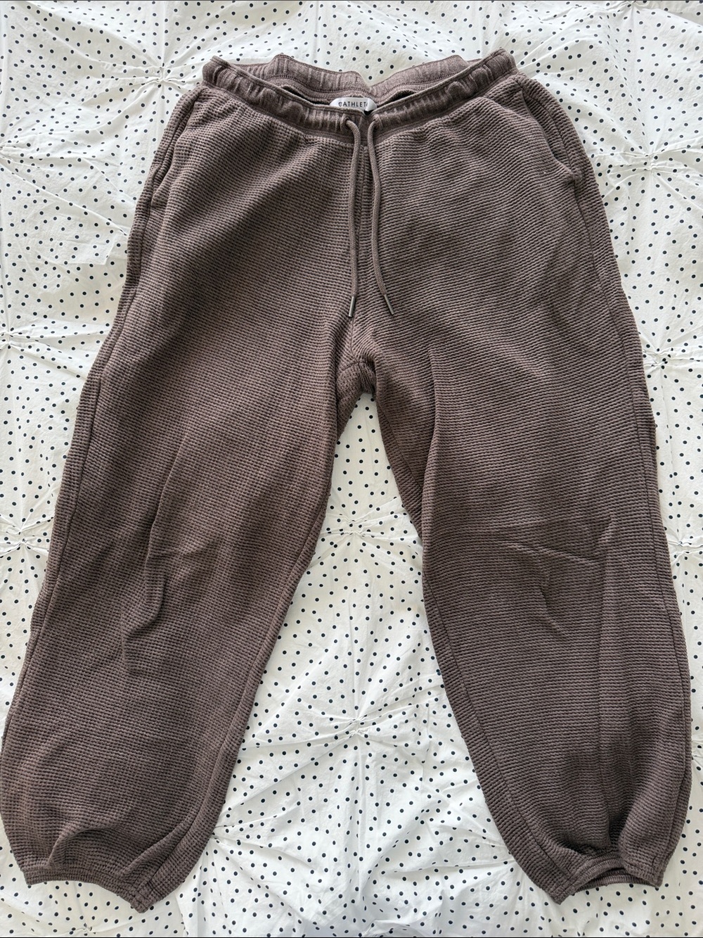 Athleta Women’s Brown Waffle-Knit Joggers